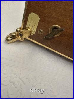 Vintage Reuge Music Box Switzerland, O Sole Mio, Gold Plated, Capodimonte