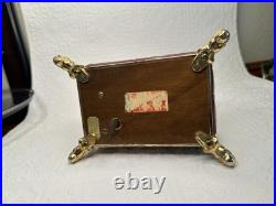 Vintage Reuge Music Box Switzerland, O Sole Mio, Gold Plated, Capodimonte