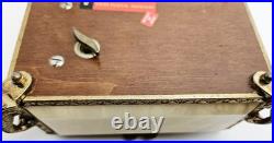 Vintage Reuge Music Box With Dolphin Feet Made In Italy Swiss Musical Movement