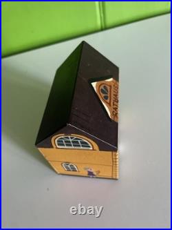 Vintage Reuge Music Box Wood Rathaus town hall house paint Switzerland WORKS