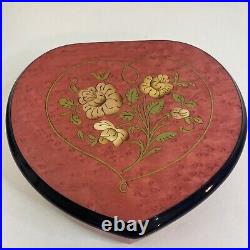 Vintage Reuge Music Jewelry Box Heart Shape My Heart Will Go On