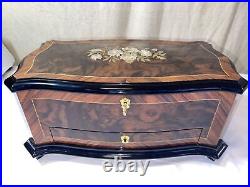 Vintage Reuge Music Sainte-Croix Switzerland Canon Pachelbel Music Jewelry Box