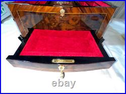 Vintage Reuge Music Sainte-Croix Switzerland Canon Pachelbel Music Jewelry Box