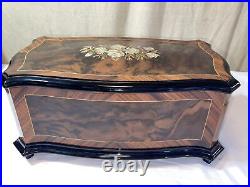 Vintage Reuge Music Sainte-Croix Switzerland Canon Pachelbel Music Jewelry Box