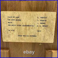 Vintage Reuge Music Swiss Musical Movement Music Box 50 Key 4 Song Mozart A1