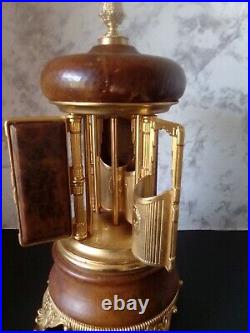 Vintage Reuge Musical Carousel Cigarette/Lipstick Holder Italy 11