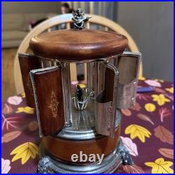 Vintage Reuge Musical Cigarette & Lipstick Carousel Dispenser Tested Working