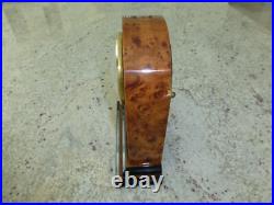 Vintage Reuge (Romance) Music Box Clock Italy Inlay Wood Case (Watch The Video)