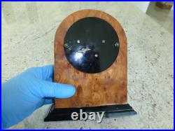 Vintage Reuge (Romance) Music Box Clock Italy Inlay Wood Case (Watch The Video)