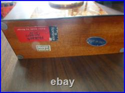 Vintage Reuge (Romance) Music Box Clock Italy Inlay Wood Case (Watch The Video)