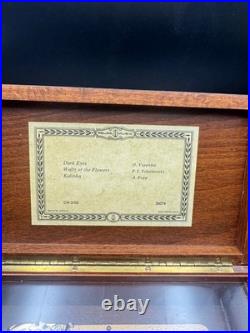 Vintage Reuge Saint Croix Swiss Music Box Wood Inlay 3 Songs Works #35074