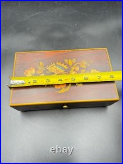 Vintage Reuge Saint Croix Swiss Music Box Wood Inlay 3 Songs Works #35074