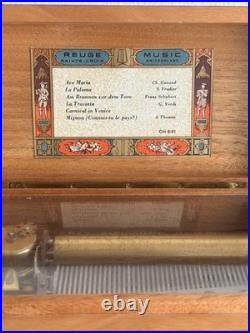 Vintage Reuge Sainte-Croix 6/41 Swiss Music Box Plays Ave Maria + 5 Works