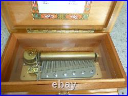 Vintage Reuge Sainte Croix 72 Keys Music Box 3 Songs Minuet, Gigue, Allegro