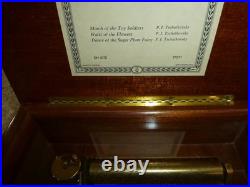 Vintage Reuge Sainte Croix 72 Keys Music Box 3 Songs Tschaikovsky Nutcracker