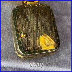 Vintage Reuge Silver Music Box Angel Children'S Play Cameo Antique Pendant