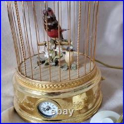 Vintage Reuge Singing Bird Clock Music Box G2U