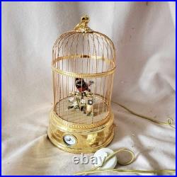 Vintage Reuge Singing Bird Clock Music Box G2U