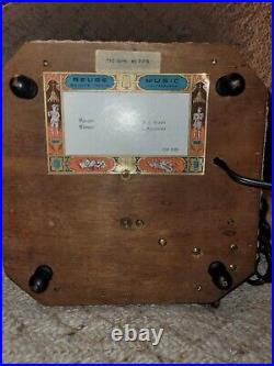 Vintage Reuge St. Croix Mozart Bisque Doll Music Box See Description & Photos