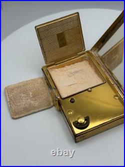 Vintage Reuge Ste Croix Music Box Musical Powder Compact Case Elgin American