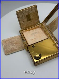 Vintage Reuge Ste Croix Music Box Musical Powder Compact Case Elgin American