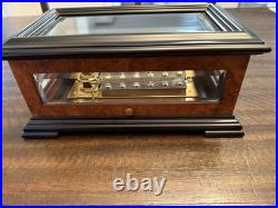 Vintage Reuge Swiss 72-note Music Box, Glass Case Sainte Croix Vintage Reuge Swiss 72-note Music Box, Glass Case Sainte Croix