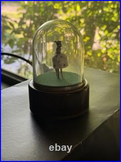 Vintage Reuge Swiss Ballerina Dome Music Box 2 Songs MECHANICALLY PERFECT
