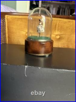 Vintage Reuge Swiss Ballerina Dome Music Box 2 Songs MECHANICALLY PERFECT