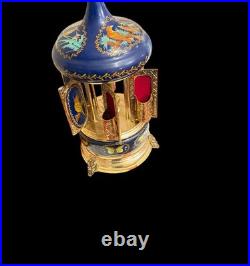 Vintage Reuge Swiss Lipstick Carousel Music Box Love Story Speak Softly Love