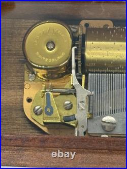 Vintage Reuge Swiss Music Box 1/36 1929 The Rose A. Mc. Broom See VIDEO Vintage Reuge Swiss Music Box 1/36 1929 The Rose A. Mc. Broom See VIDEO