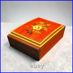 Vintage Reuge Swiss Music Box Doctor Zhivago Lara's Theme Italy Wood Jewelry Box