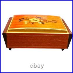 Vintage Reuge Swiss Music Box Doctor Zhivago Lara's Theme Italy Wood Jewelry Box