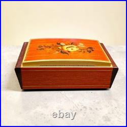 Vintage Reuge Swiss Music Box Doctor Zhivago Lara's Theme Italy Wood Jewelry Box