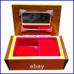 Vintage Reuge Swiss Music Box Doctor Zhivago Lara's Theme Italy Wood Jewelry Box