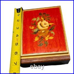 Vintage Reuge Swiss Music Box Doctor Zhivago Lara's Theme Italy Wood Jewelry Box