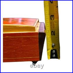 Vintage Reuge Swiss Music Box Doctor Zhivago Lara's Theme Italy Wood Jewelry Box
