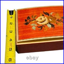 Vintage Reuge Swiss Music Box Doctor Zhivago Lara's Theme Italy Wood Jewelry Box