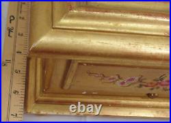 Vintage Reuge Swiss Music Jewelry Box 4-Song Gilt Gold Hand Painted