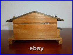 Vintage Reuge Swiss Yodel Wood Chalet Dancing Ballerina Music Box (watch Video)