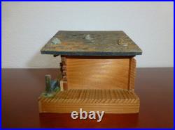 Vintage Reuge Swiss Yodel Wood Chalet Dancing Ballerina Music Box (watch Video)