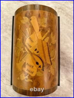 Vintage Reuge Treasure Chest Music Box Brass Plated, 4-1/2 Disc Player, 7 Discs