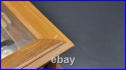 Vintage Reuge Wood & Beveled Glass Case Music Box, The Rose Vintage Reuge Wood & Beveled Glass Case Music Box, The Rose