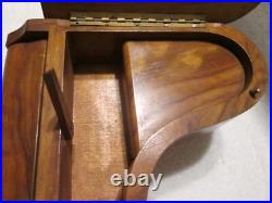 Vintage Reuge Wood Piano Music Box Plays Fur Elise Made in Switzerland WORKS