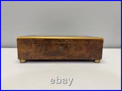 Vintage Reuge Wooden 50 Note Music Box Sainte-Croix 4 Song By Joh. Strauss 45034