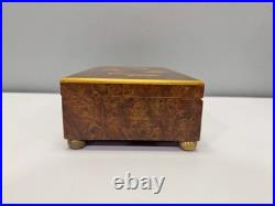 Vintage Reuge Wooden 50 Note Music Box Sainte-Croix 4 Song By Joh. Strauss 45034