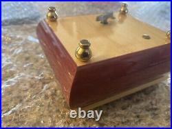 Vintage Reuge music box switzerland Ring Box -rare Song By D. Chostakovitch