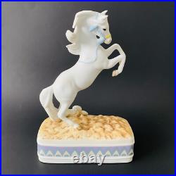Vintage Rich Rudish Rearing Arabian Horse Enesco Music Box 1987 Rare