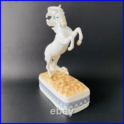 Vintage Rich Rudish Rearing Arabian Horse Enesco Music Box 1987 Rare