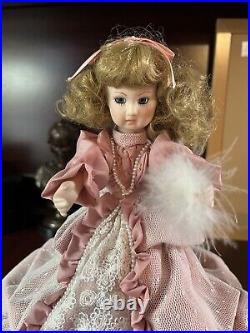 Vintage Royal Heirloom Doll on Music Box with Movement sitting at Makeup Bench