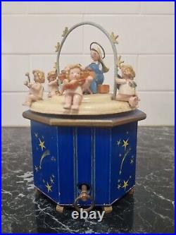 Vintage STEINBACH German Music Box Christmas Carved Wood THORENS Movement 1940s